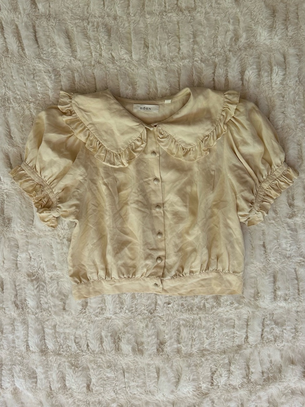 Doen Silk Sparrow Top in Ivory - Picture 2 of 9